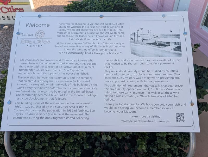 Welcome Marker. Click for full size. Welcome Marker image. Click for full size.