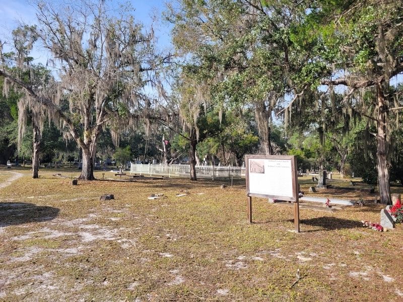 Joshua Creek Church and Joshua Creek Cemetery Marker image. Click for full size.