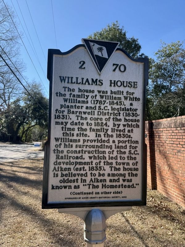 Williams House Marker image. Click for full size.