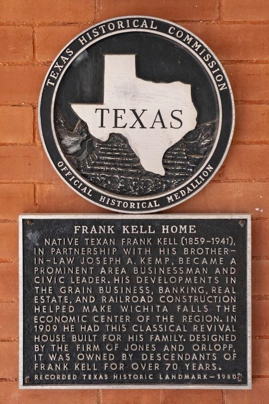 Frank Kell Home Marker image. Click for full size.