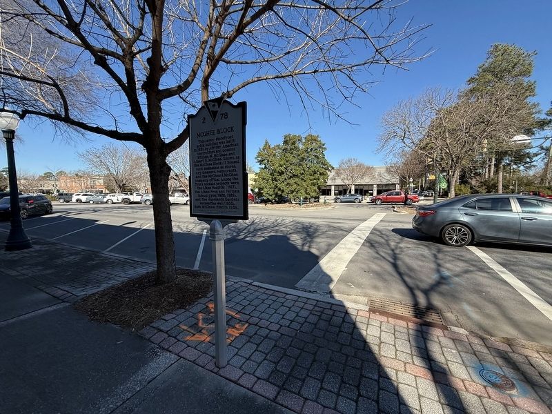McGhee Block / Johnson's Drug Store Marker image. Click for full size.