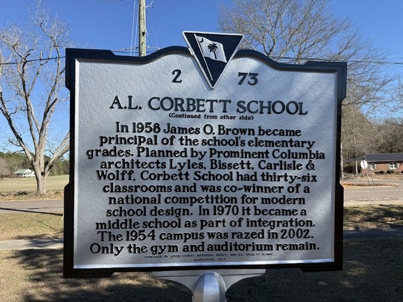 A.L. Corbett School Marker image. Click for full size.