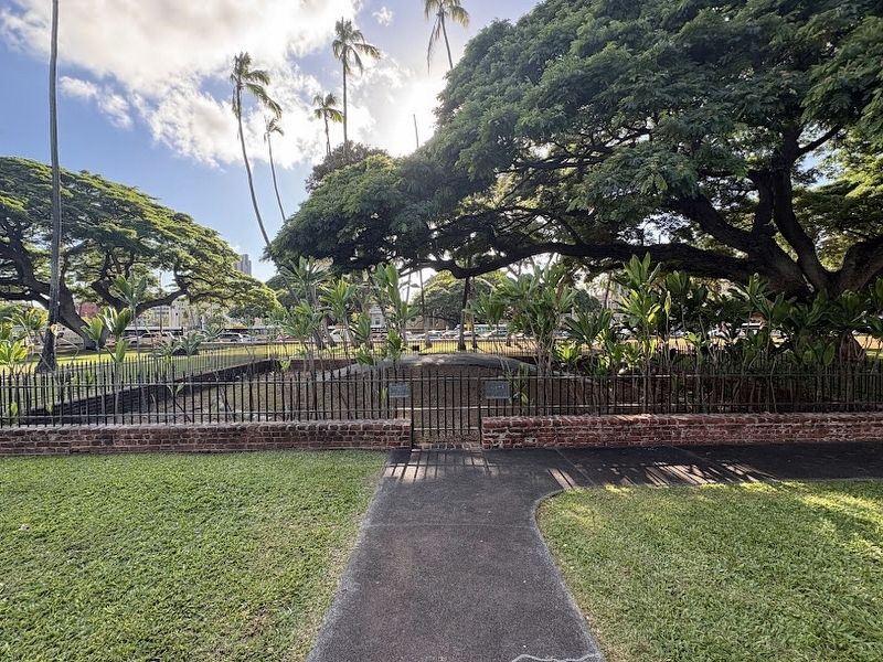 Site of the First Royal Mausoleum and Crypt Marker image. Click for full size.