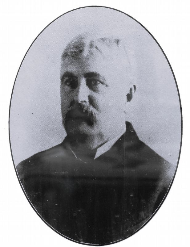 Marker detail: Attorney Fred C. Peck image. Click for full size.