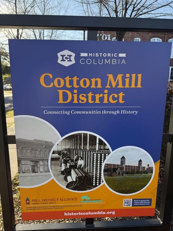 Cotton Mill District Marker image. Click for full size.
