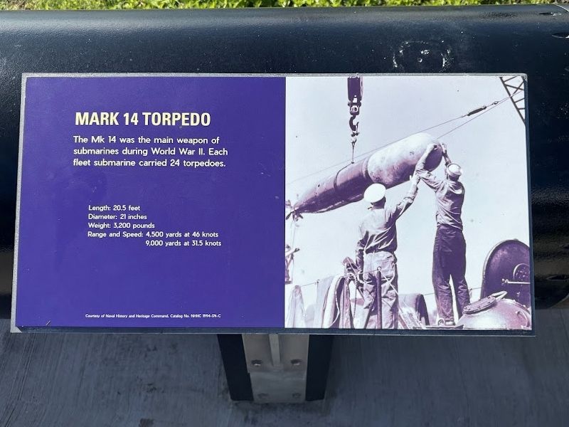 Mark 14 Torpedo Marker. Click for full size. Mark 14 Torpedo Marker image. Click for full size.