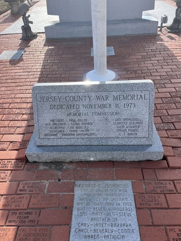 Jersey County War Memorial. Click for full size. Jersey County War Memorial image. Click for full size.