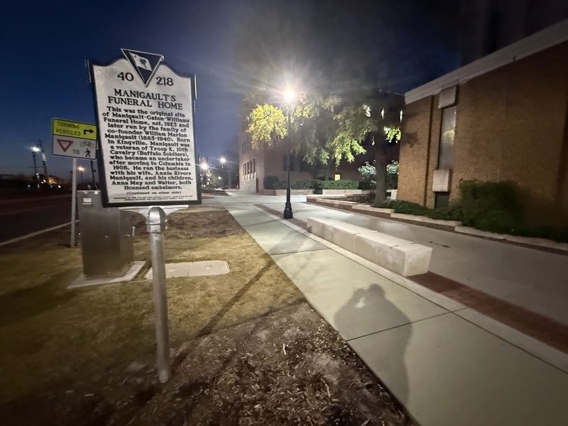 Mainigault's Funeral Home / Congaree Casket Company Marker. Click for full size. Mainigault's Funeral Home / Congaree Casket Company Marker image. Click for full size.