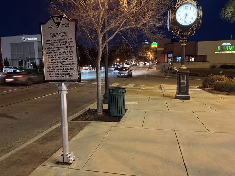 Southeastern Freight Lines / Columbia Truck Terminal Marker image. Click for full size.