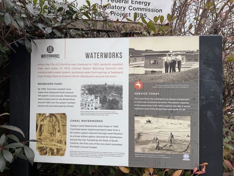 Waterworks Marker. Click for full size. Waterworks Marker image. Click for full size.