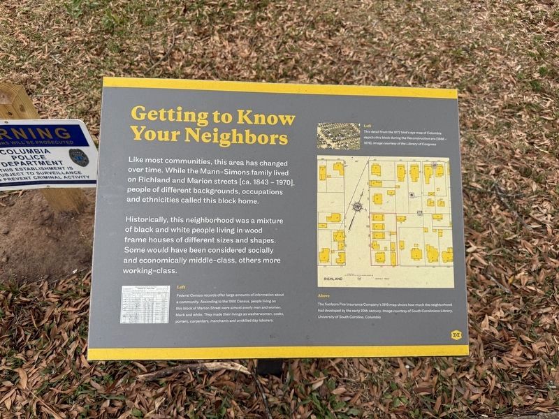 Getting to Know Your Neighbors Marker. Click for full size. Getting to Know Your Neighbors Marker image. Click for full size.
