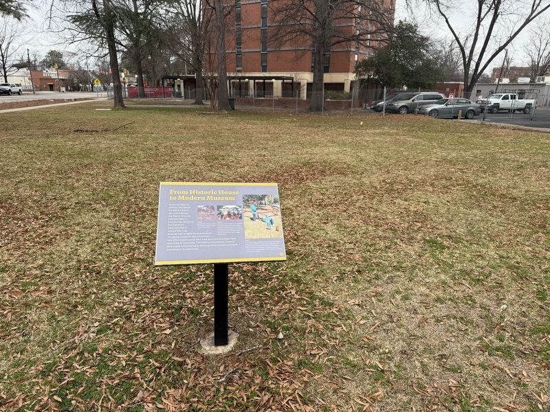 From Historic House to Modern Museum Marker. Click for full size. From Historic House to Modern Museum Marker image. Click for full size.