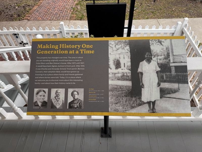 Making History One Generation at a Time Marker image. Click for full size.