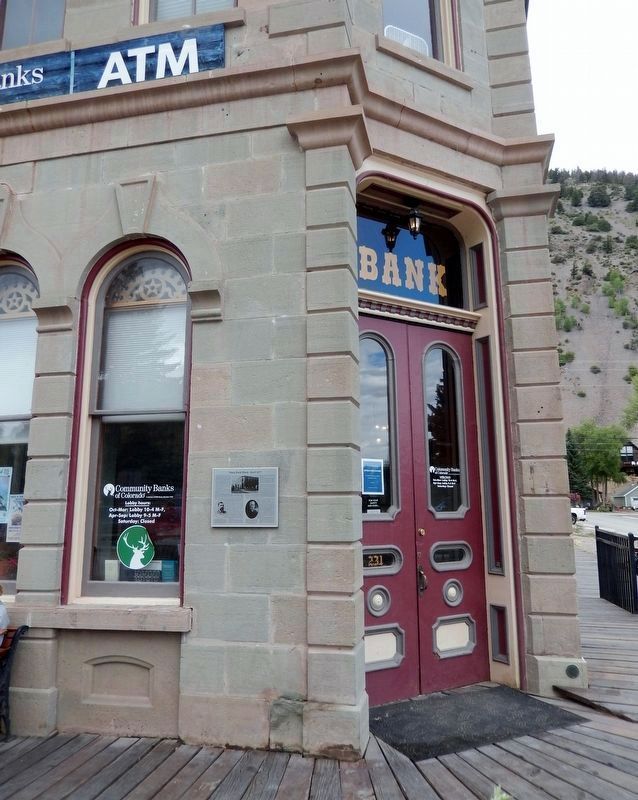 Stone Bank Block � Built 1877 Marker image. Click for full size.