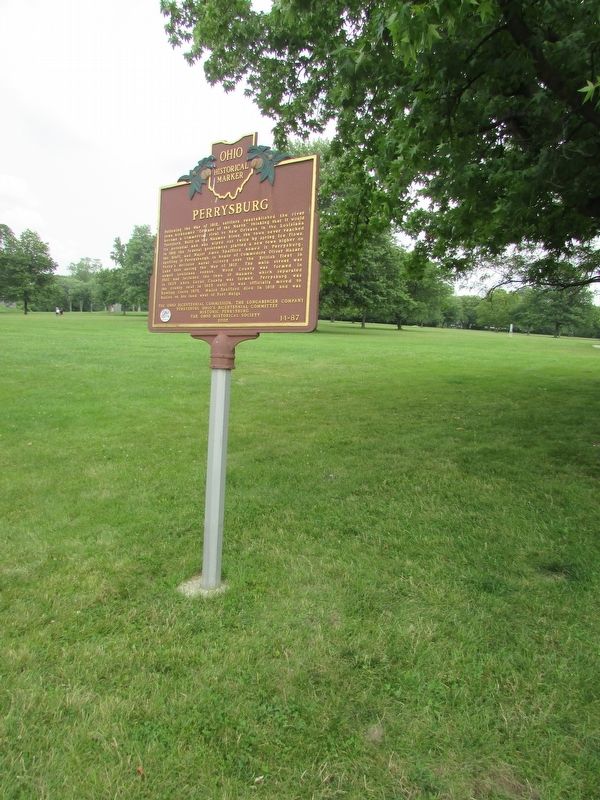 Perrysburg Marker. Click for full size. Perrysburg Marker image. Click for full size.