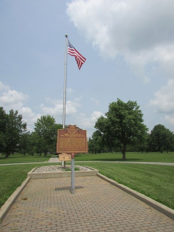 Army Lodge No. 24 Free and Accepted Masons Marker image. Click for full size.