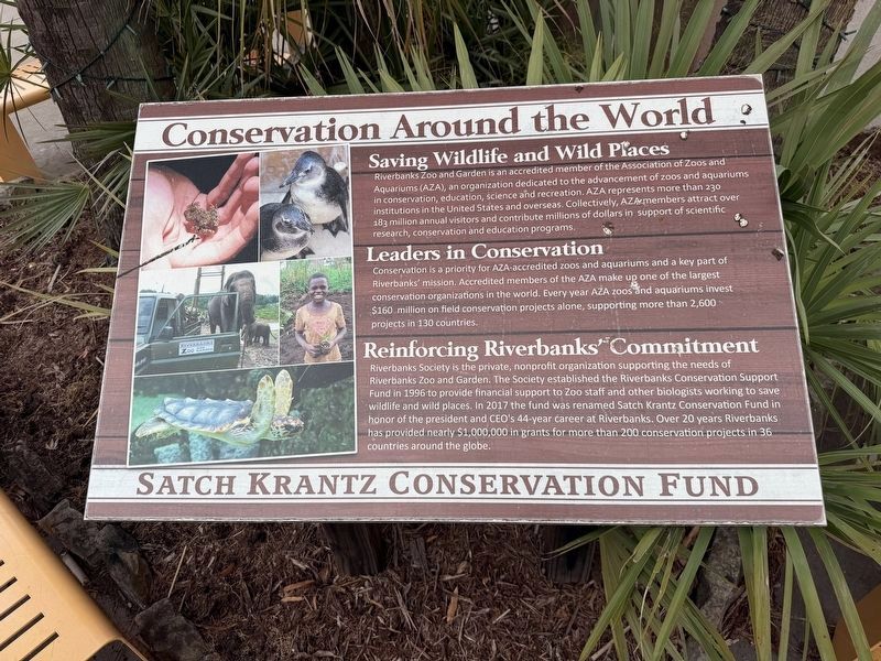 Conservation Around the World Marker. Click for full size. Conservation Around the World Marker image. Click for full size.