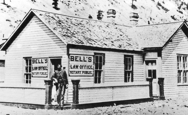 Marker detail: Bell�s Law Office image. Click for full size.