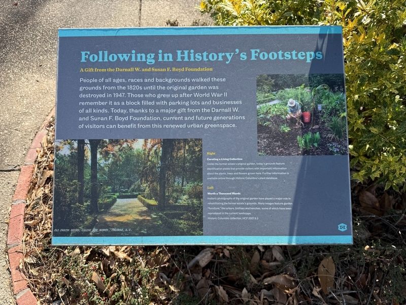 Following in History's Footsteps Marker. Click for full size. Following in History's Footsteps Marker image. Click for full size.