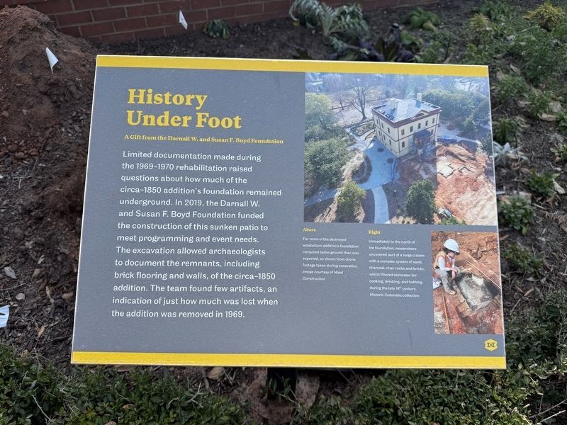 History Under Foot Marker. Click for full size. History Under Foot Marker image. Click for full size.