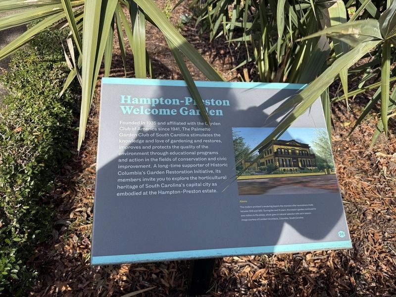 Hampton-Preston Welcome Garden Marker image. Click for full size.