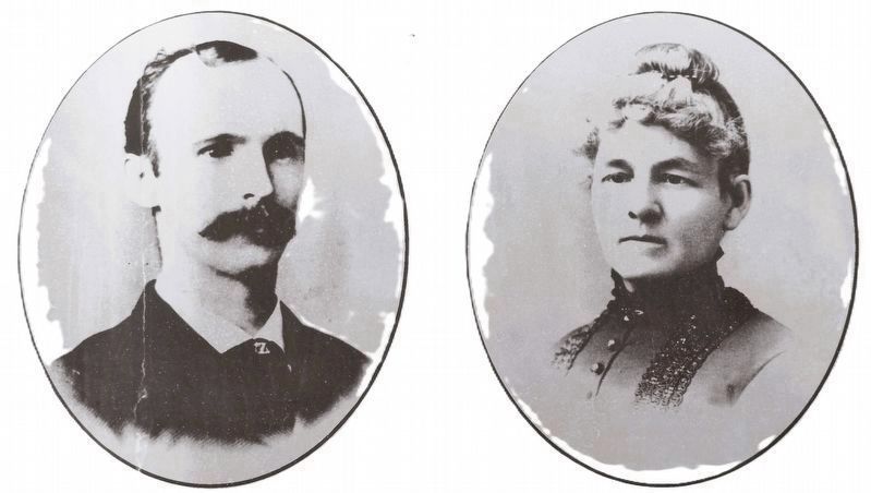 Marker detail: Rev. Charles A. Parker<br>and Mildred A. Kennedy image. Click for full size.
