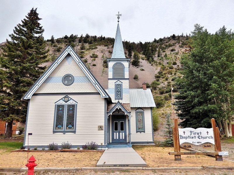 First Baptist Church (<i>east/front elevation</i>) image. Click for full size.