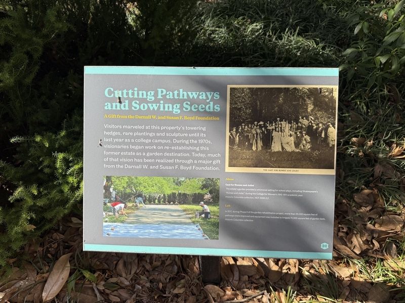 Cutting Pathways and Sowing Seeds Marker image. Click for full size.