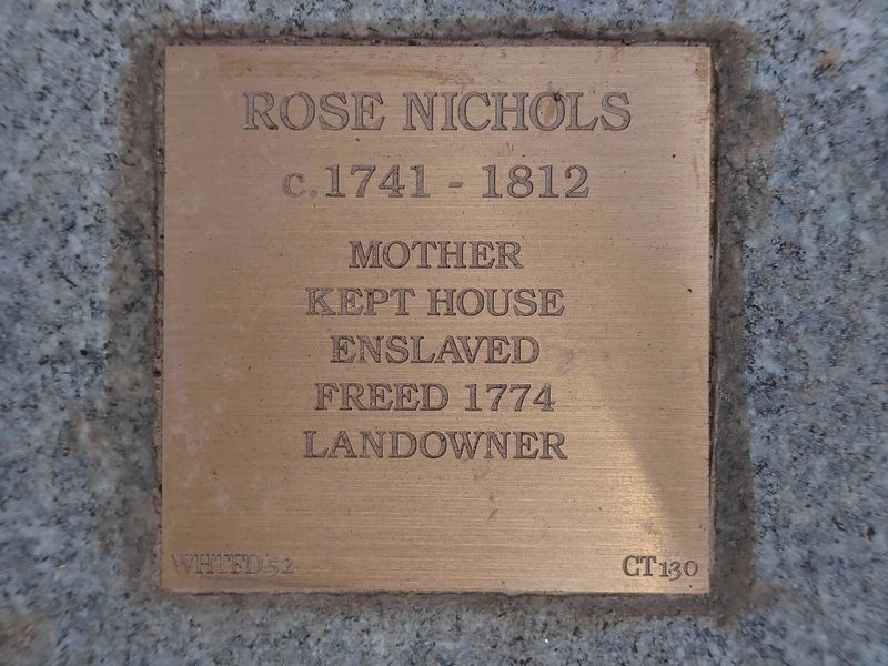 Rose Nichols Witness Stone image. Click for full size.
