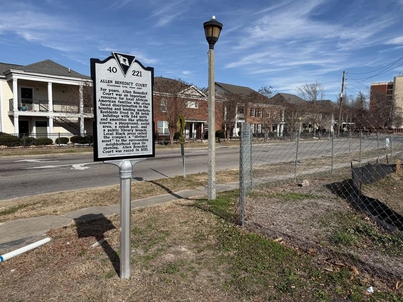 Allen Benedict Court Marker image. Click for full size.
