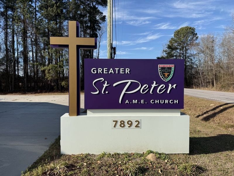 St. Peter AME Church signage. Click for full size. St. Peter AME Church signage image. Click for full size.