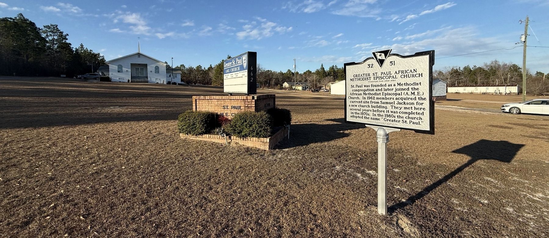 Greater St. Paul African Methodist Episcopal Church Marker image. Click for full size.