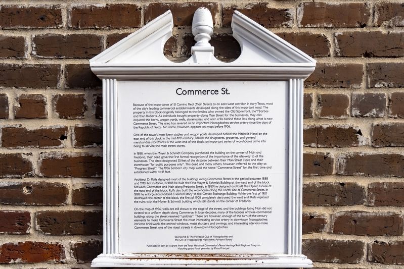 Commerce St. Marker image. Click for full size.