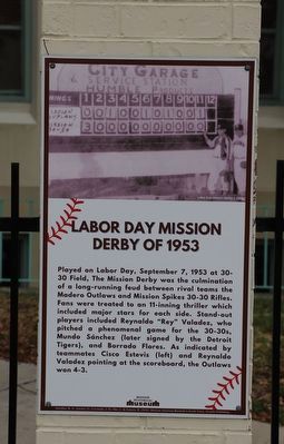Labor Day Mission Derby of 1953 Marker image. Click for full size.