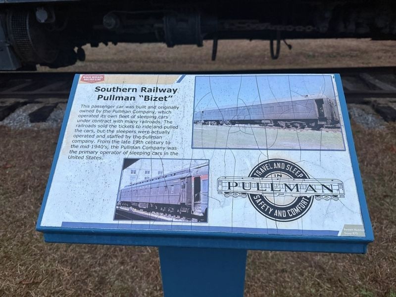 Southern Railway Pullman "Bizet" Marker image. Click for full size.