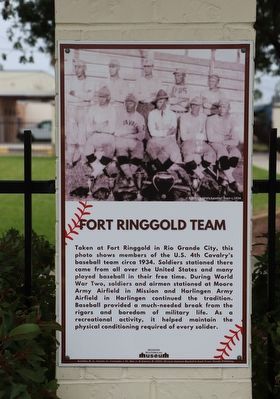 Fort Ringgold Team Marker image. Click for full size.