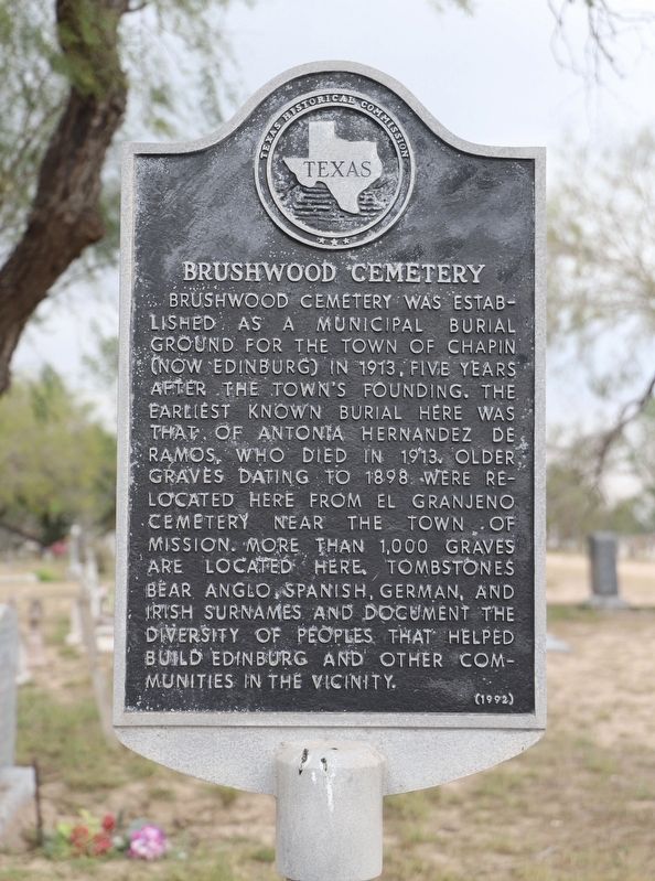 Brushwood Cemetery Marker image. Click for full size.