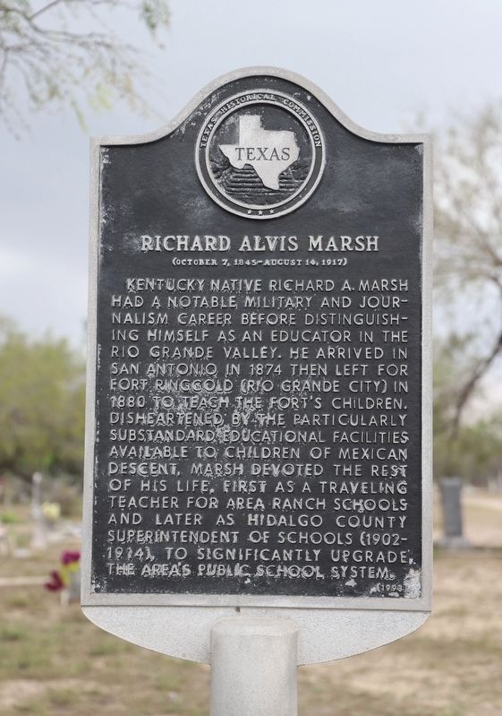 Richard Alvis Marsh Marker. Click for full size. Richard Alvis Marsh Marker image. Click for full size.