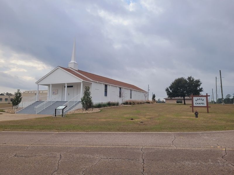 Store House/Greer Chapel and Marker image. Click for full size.