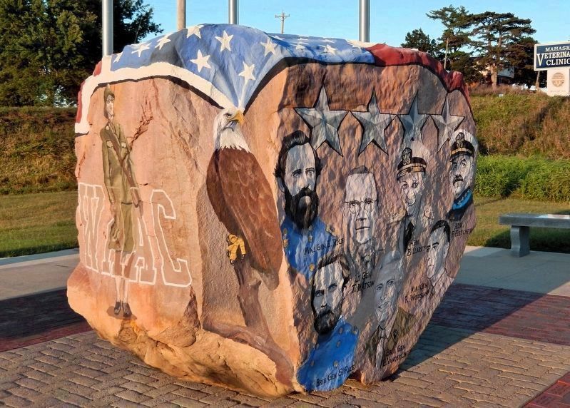 Mahaska County Freedom Rock (<i>southwest</i>). Click for full size. Mahaska County Freedom Rock (<i>southwest</i>) image. Click for full size.