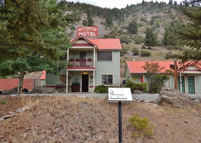 Matterhorn Motel � 1949 Marker image. Click for full size.