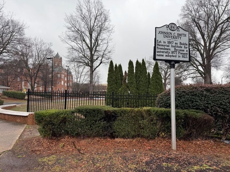 Johnson C. Smith University Marker image. Click for full size.