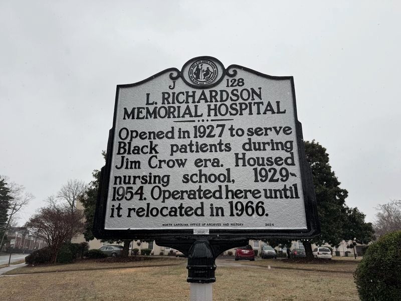 L. Richardson Memorial Hospital Marker. Click for full size. L. Richardson Memorial Hospital Marker image. Click for full size.