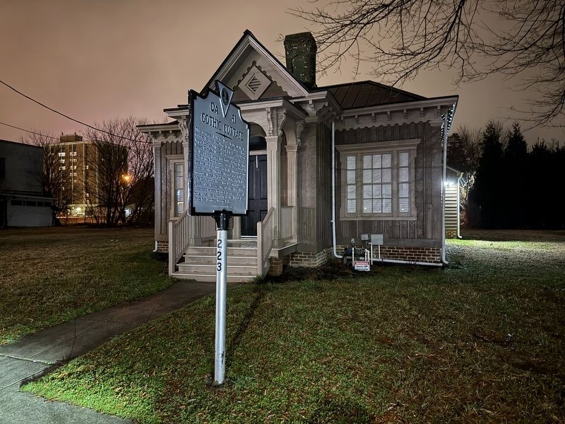 Gothic Cottage Marker. Click for full size. Gothic Cottage Marker image. Click for full size.