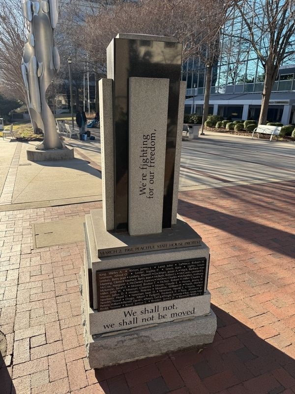 March 2, 1961 Peaceful State House Protest Marker image. Click for full size.