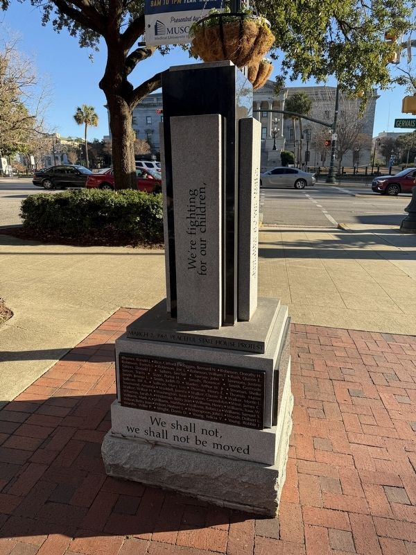 March 2, 1961 Peaceful State House Protest Marker image. Click for full size.