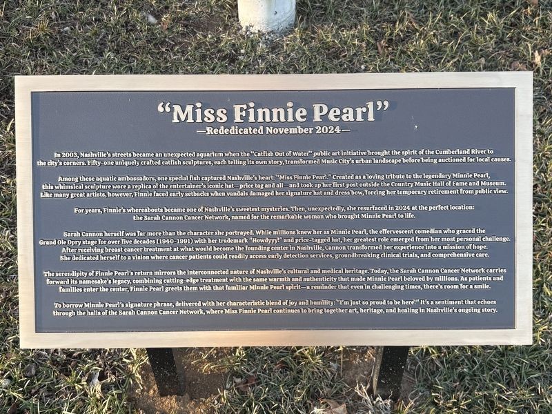 "Miss Finnie Pearl" Marker image. Click for full size.