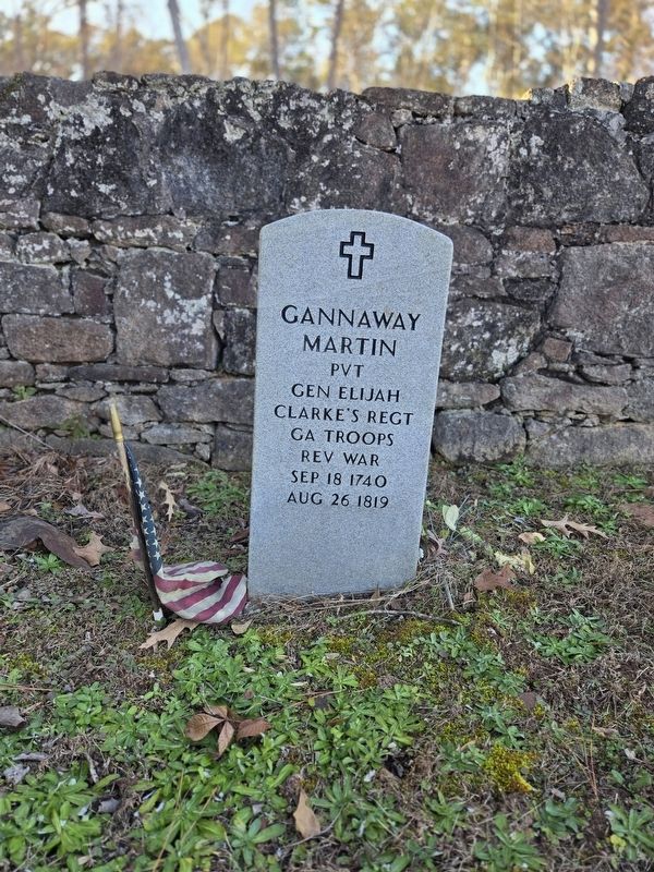 Gannaway Martin gravesite, Smyrna Cemetery. Click for full size. Gannaway Martin gravesite, Smyrna Cemetery image. Click for full size.
