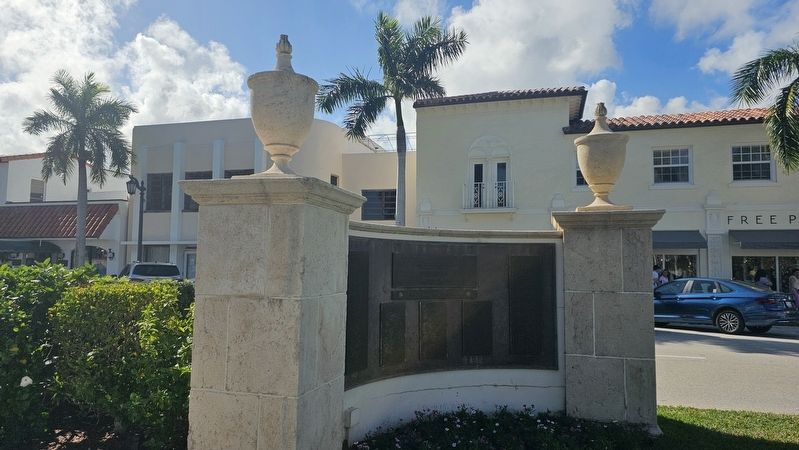 Palm Beach World War II Memorial Marker image. Click for full size.