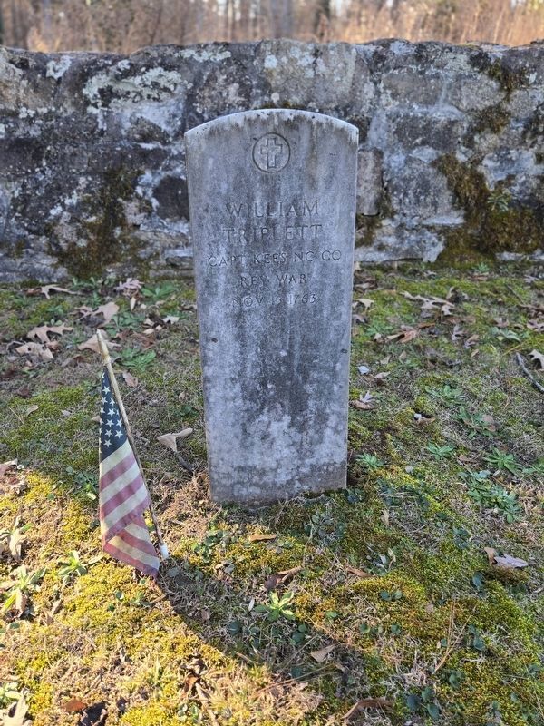 William Triplett gravesite, Smyrna Cemetery. Click for full size. William Triplett gravesite, Smyrna Cemetery image. Click for full size.